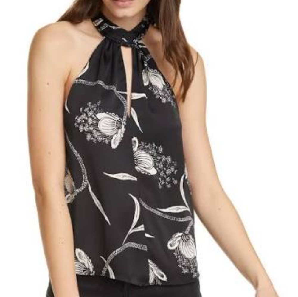 JOIE Cedra B Halter In Caviar